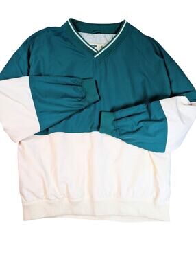 Vintage 90s Crest Signature Collection Men L Pullover Lined Windbreaker Jacket